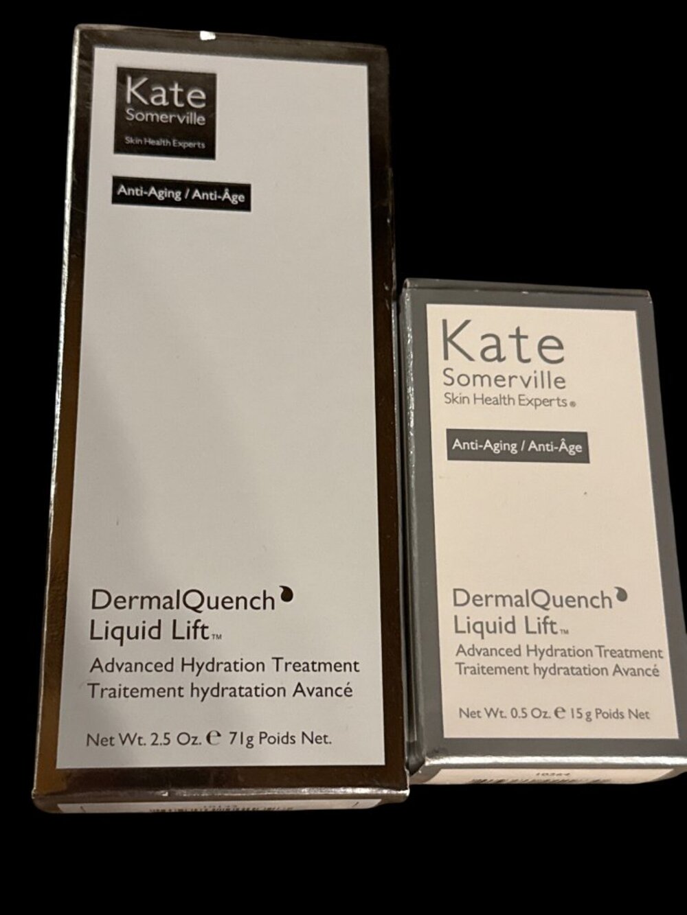 Kate Somerville DermalQuench Liquid Lift Advanced Hydration Treatment Lot 2 New